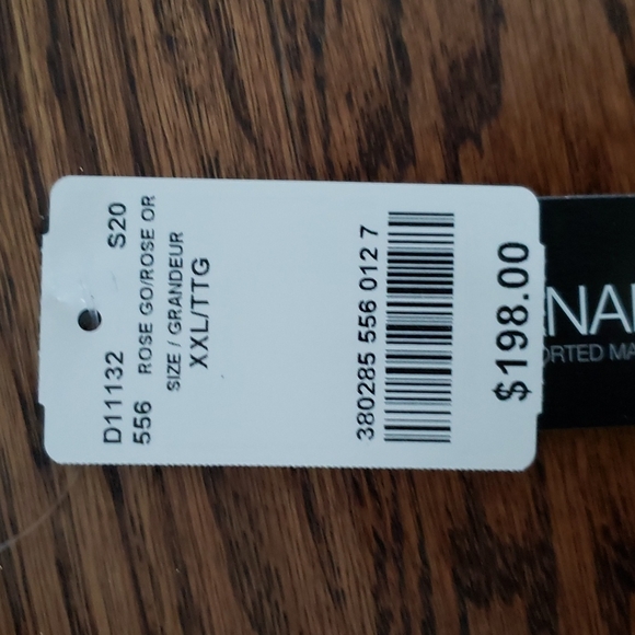 NWT Le Chateau XXL rose gold sparkly  floor-length evening gown NEW with tags - Picture 11 of 11